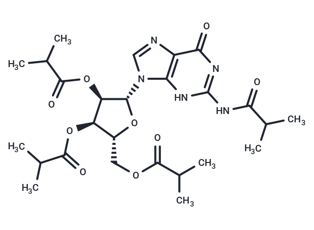 2-Isobutyramido guanosine 2′,3′,5′-tris(isobutanoate)