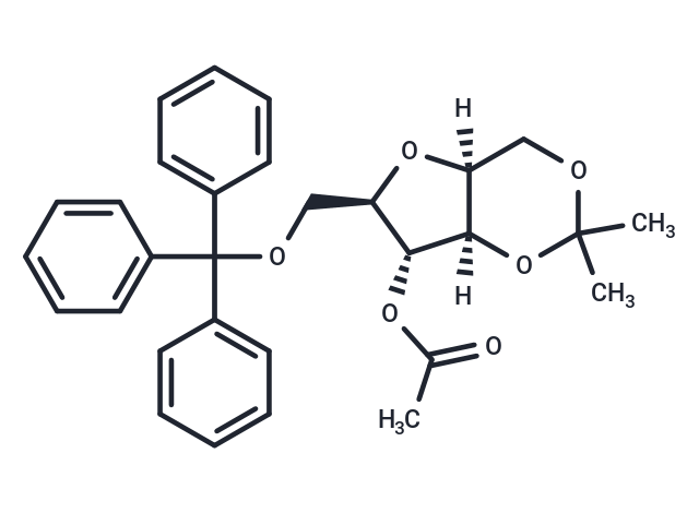 4-O-Acetyl-2,5-anhydro-1,3-O-isopropylidene-6-trityl-D-glucitol