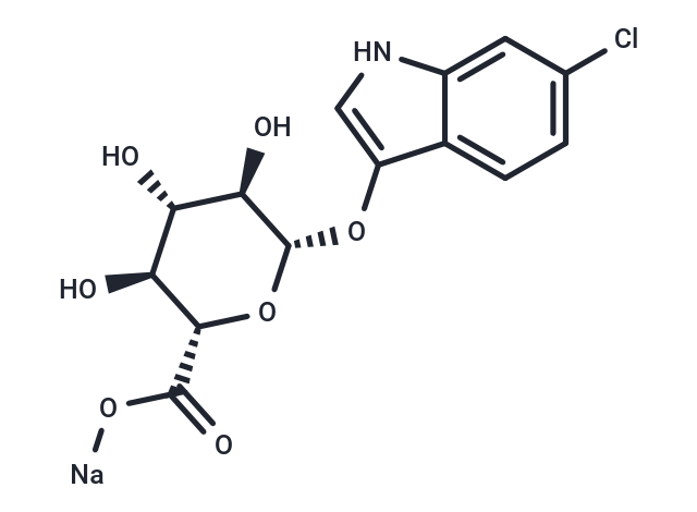 6-Chloro-3-indolyl b-D-glucuronide sodium