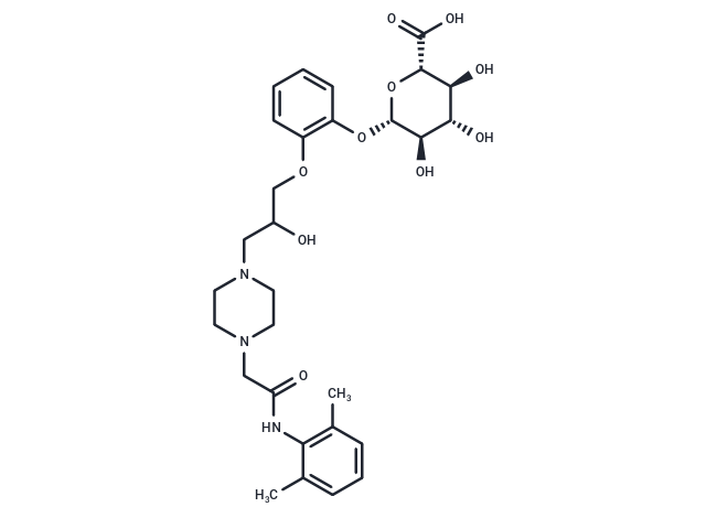 Desmethyl ranolazine β-D-glucuronide
