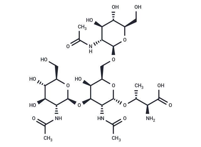 GlcNAcβ(1-3)[GlcNAcβ(1-6)]GalNAc-α-Thr