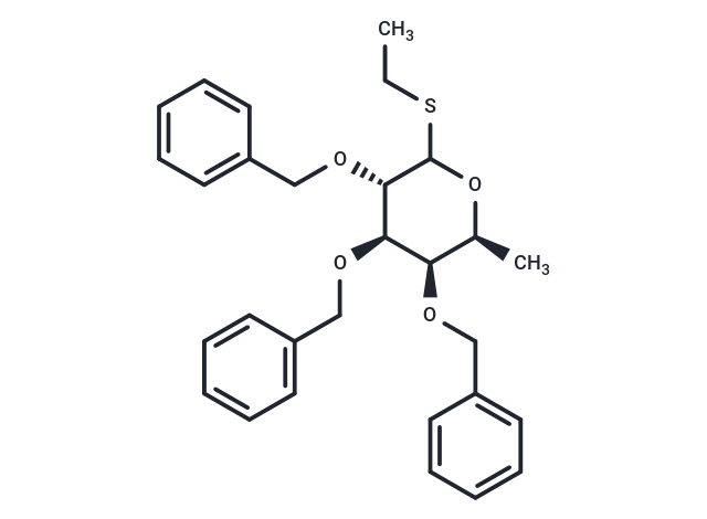 Ethyl 6-deoxy-2,3,4-tris-O-(phenylmethyl)-1-thio-L-galactopyranoside