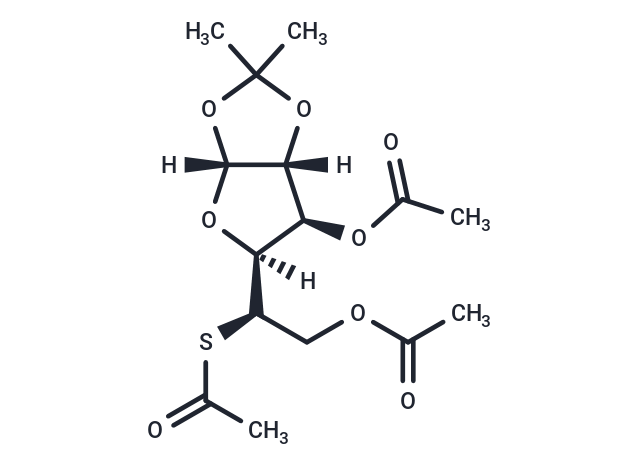 3,6-Di-O-acetyl-5-S-acetyl-5-deoxy-1,2-O-isopropylidene-α-D-glucofuranose