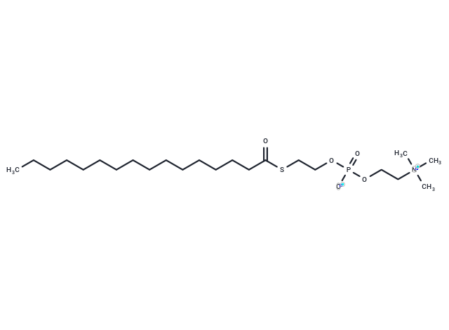 2-Hexadecanoylthio-1-ethylphosphorylcholine
