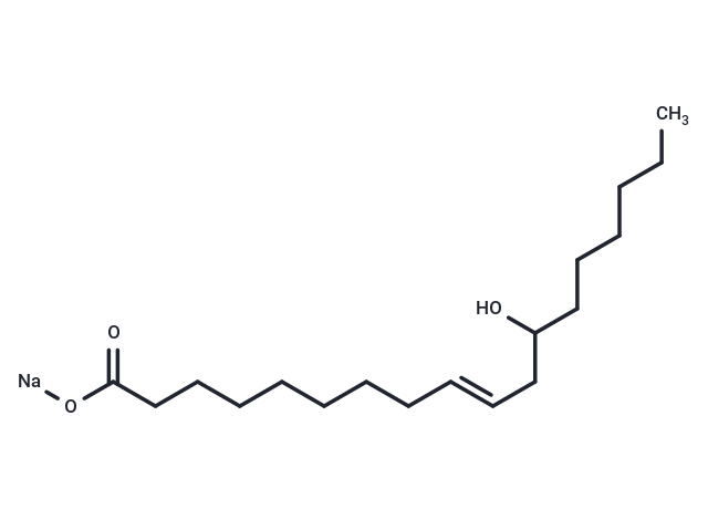 (E)-12-hydroxyoctadec-9-enoic acid sodium