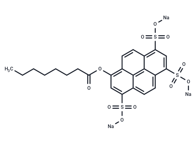 8-Octanoyloxypyrene-1,3,6-trisulfonic acid trisodium