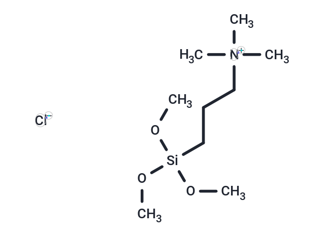Trimethyl[3-(trimethoxysilyl)propyl]ammonium (chloride) (50% in methanol)
