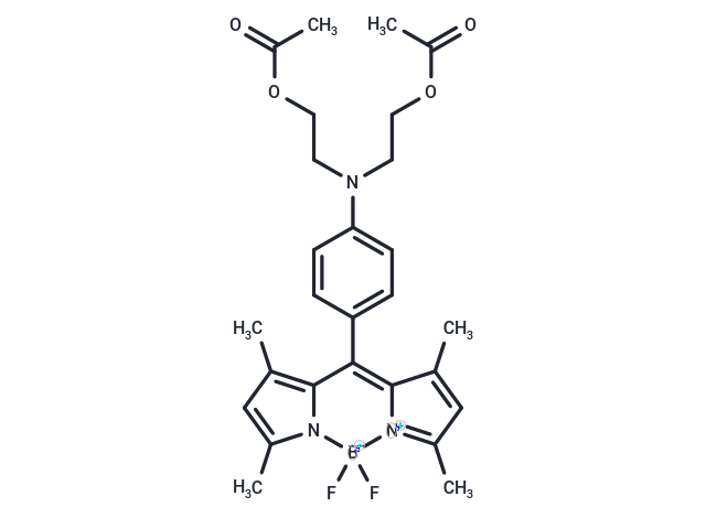 10-(4-(Bis(2-acetoxyethyl)amino)phenyl)-BODIPY 505/515