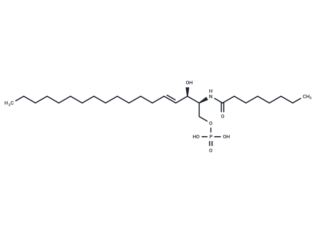 C8 Ceramide-1-phosphate (d18:1/8:0)