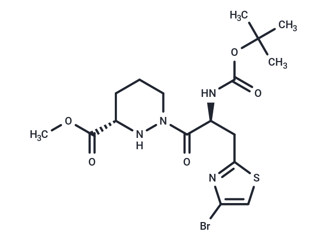 Methyl (3S)-1-[(2S)-3-(4-Bromothiazol-2-Yl)-2-(Tert-Butoxycarbonylamino)Propanoyl]Hexahydropyridazine-3-Carboxylate