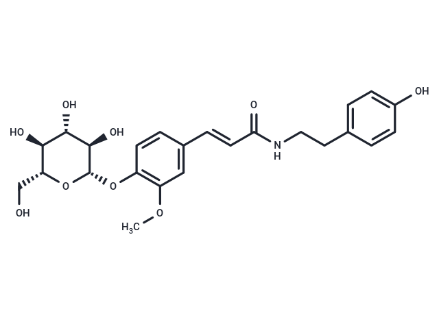 N-trans-Feruloyltyramine 4′-O-β-D-glucopyranoside