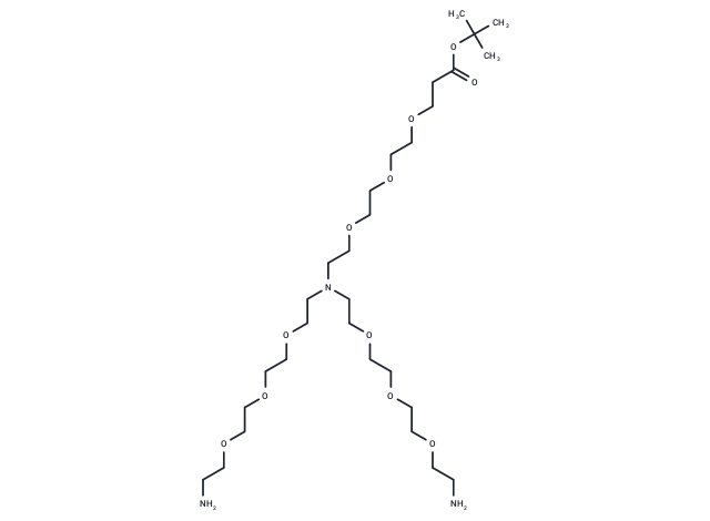 N-(t-Butyl ester-PEG3)-N-bis(PEG3-amine)