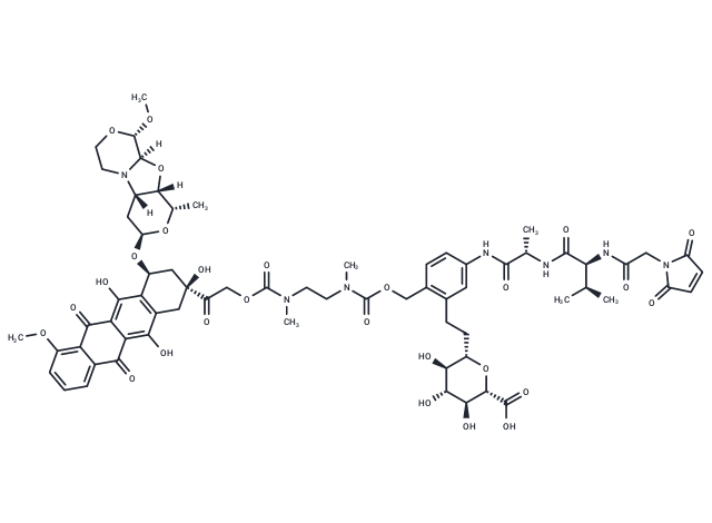 Mal-Val-Ala-PAB(C2-glucuronic acid)-DMEA-PNU-159682