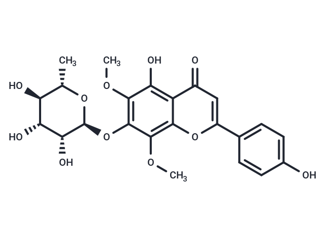 5,4'-Dihydroxy-6,8-dimethoxy-7-O-rhamnosyl flavone