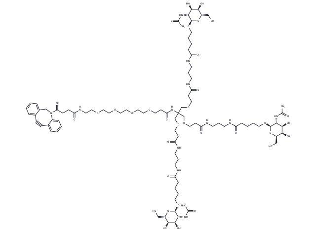Trivalent GalNAc-DBCO