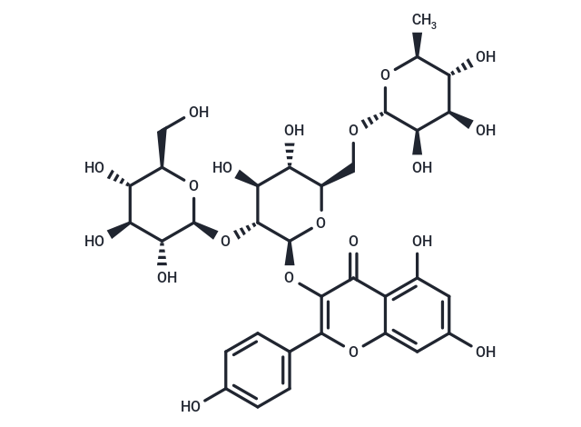 Kaempferol-3-O-(2''-O-β-D-glucopyl)-β-D-rutinoside