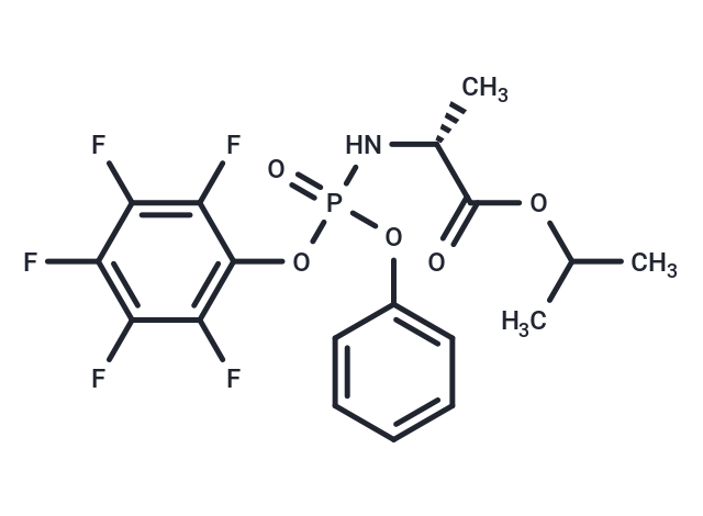 Isopropyl ((R)-(perfluorophenoxy)(phenoxy)phosphoryl)-D-alaninate
