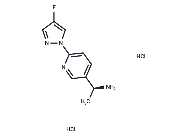 (S)-1-(6-(4-Fluoro-1H-pyrazol-1-yl)pyridin-3-yl)ethanamine dihydrochloride