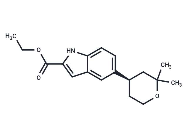 (R)-Ethyl 5-(2,2-dimethyltetrahydro-2H-pyran-4-yl)-1H-indole-2-carboxylate