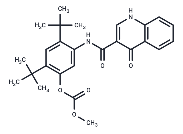 N-[5-(Methoxycarbonyloxy)-2,4-di(tert-butyl)phenyl]-4-oxo-1H-quinoline-3-carboxamide