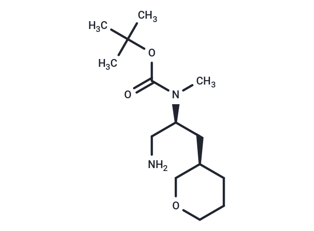 tert-Butyl ((S)-1-amino-3-((R)-tetrahydro-2H-pyran-3-yl)propan-2-yl)(methyl)carbamate