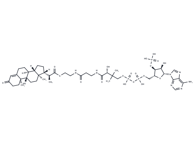 9alpha-Hydroxy-3-oxo-23,24-bisnorchol-4-en-22-oyl-CoA