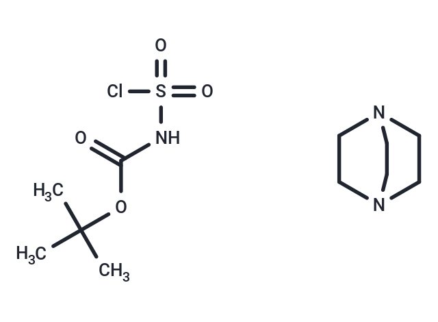 tert-Butyl chlorosulfonylcarbamate compound with 1,4-diazabicyclo[2.2.2]octane (1:2)