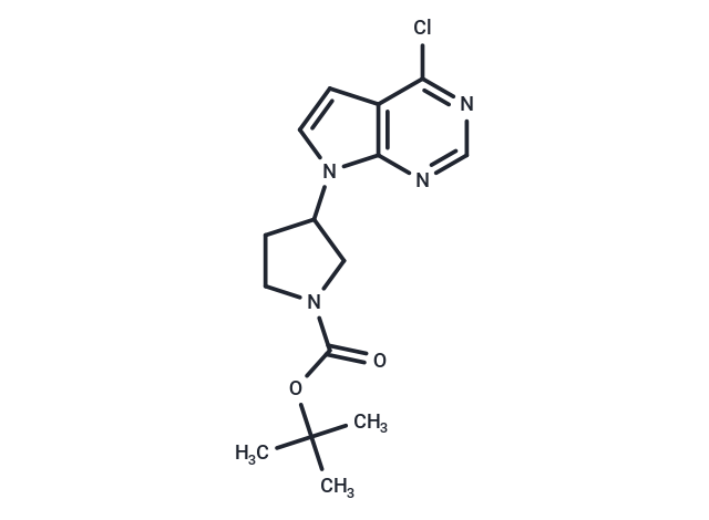 tert-Butyl 3-(4-chloro-7H-pyrrolo[2,3-d]pyrimidin-7-yl)pyrrolidine-1-carboxylate