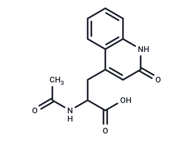 2-Acetylamino-3-(2-quinolon-4-yl)propionic acid
