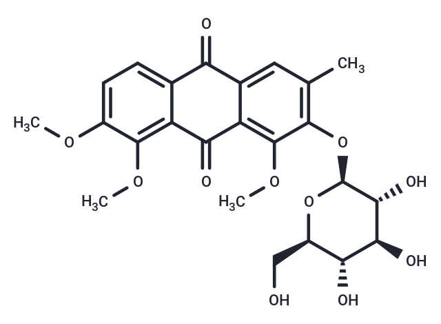 2-O-B-D-Glucopyranosyloxy-1,7,8-trimethoxy- 3-methylanthraquinone