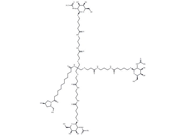 trans-4-Hydroxyprolinol-C10-tri-GalNAc
