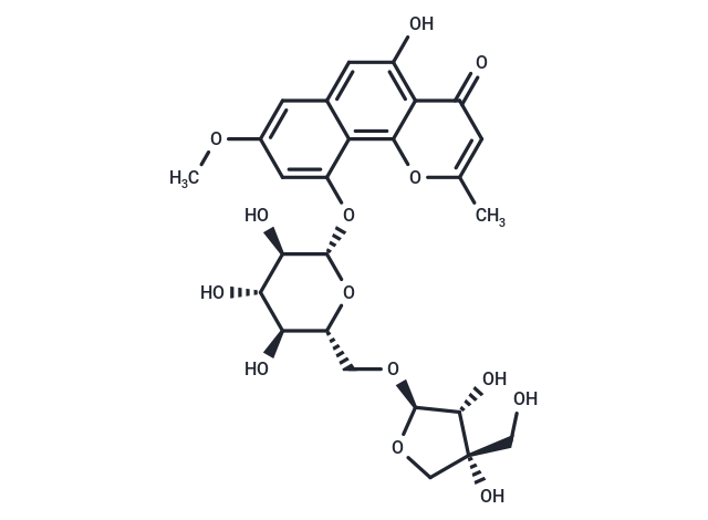 Demethylflavasperone-10-O-β-d-glucopyranosyl-6-O-β-d-apiofuranoside
