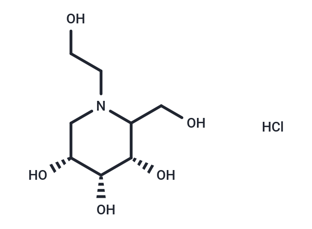 rel-(3R,4S,5S)-1-(2-Hydroxyethyl)-2-(hydroxymethyl)piperidine-3,4,5-triol hydrochloride