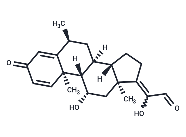 (6a,11β)-11,20-Dihydroxy-6-methyl-3-oxopregna-1,4,17(20)-trien-21-al