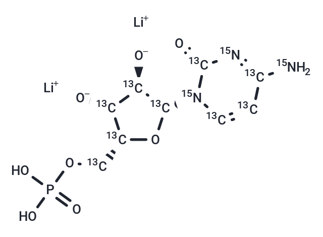 Cytidine 5′-monophosphate-13C9,15N3 dilithium