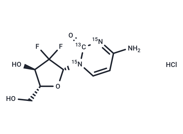 Gemcitabine-13C,15N2 hydrochloride