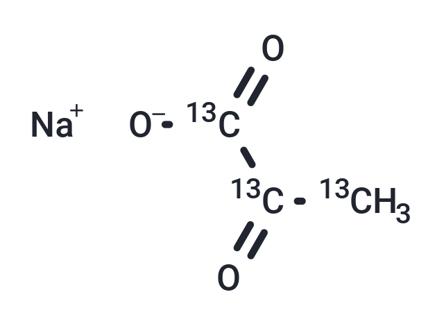 Sodium 2-oxopropanoate-13C3