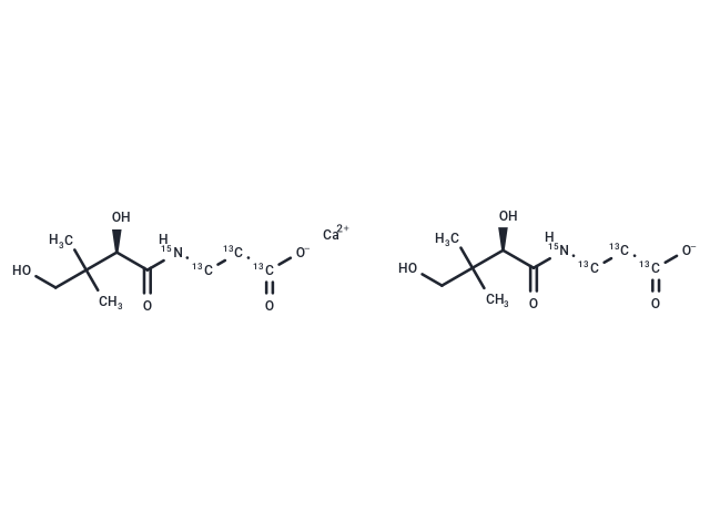 Pantothenic acid-13C3,15N hemicalcium