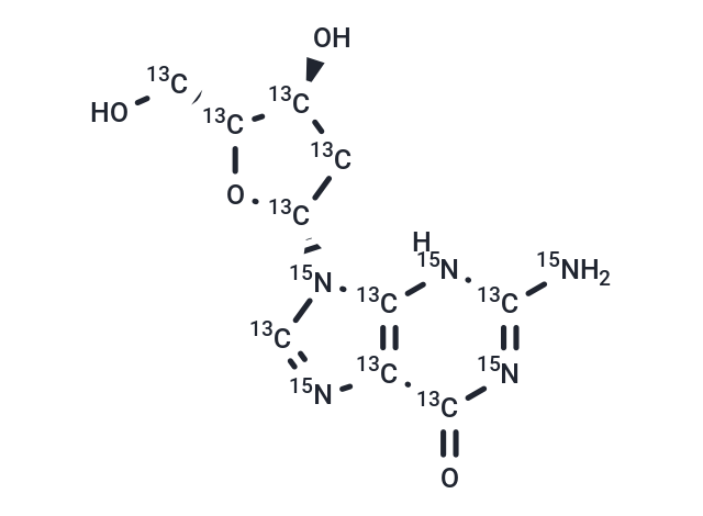 2'-Deoxyguanosine-13C10,15N5