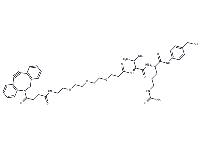 DBCO-PEG4-Propionic-Val-Cit-PAB