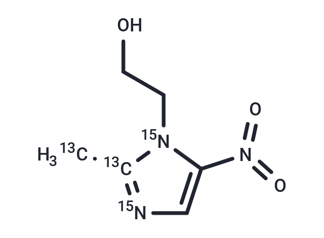 Metronidazole‑13C2,15N2 (Standard)
