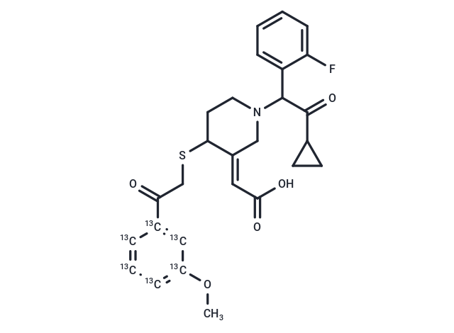 Prasugrel metabolite derivative-[13C6] hydrochloride (Standard)