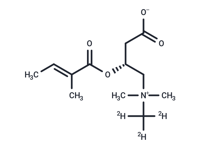 Tigloyl-L-carnitine-d3 HCl (N-methyl-d3) (Standard)