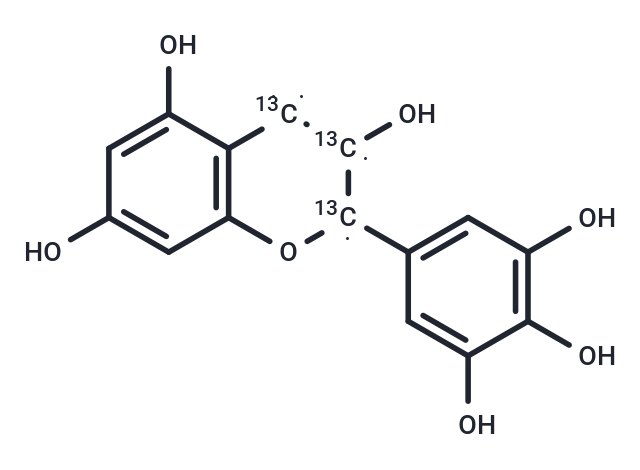 (+/-)-Epigallocatechin-[13C3] (Standard)