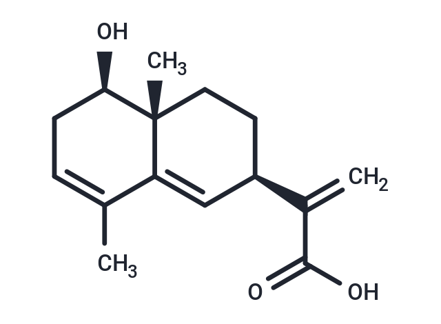 1-Hydroxy-3,5,11(13)-eudesmatrien-12-oic acid