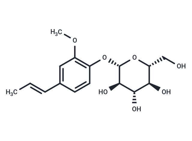 (2R,3S,4S,5R,6S)-2-(hydroxymethyl)-6-{2-methoxy-4-[(1E)-prop-1-en-1-yl]phenoxy}oxane-3,4,5-triol