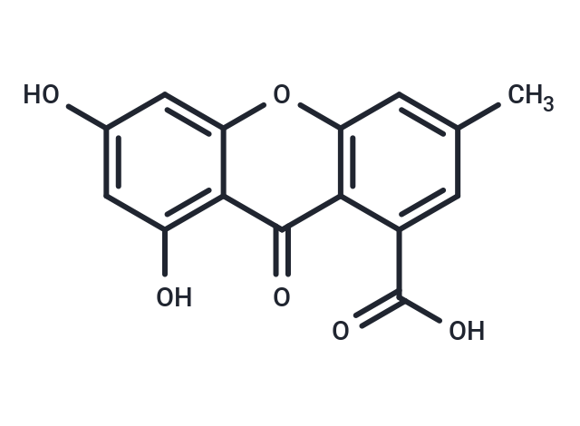 6,8-dihydroxy-3-methyl-9-oxo-9H-xanthene-1-carboxylic acid