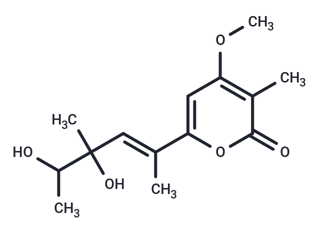 6-[(2E)-4,5-dihydroxy-4-methylhex-2-en-2-yl]-4-methoxy-3-methyl-2H-pyran-2-one