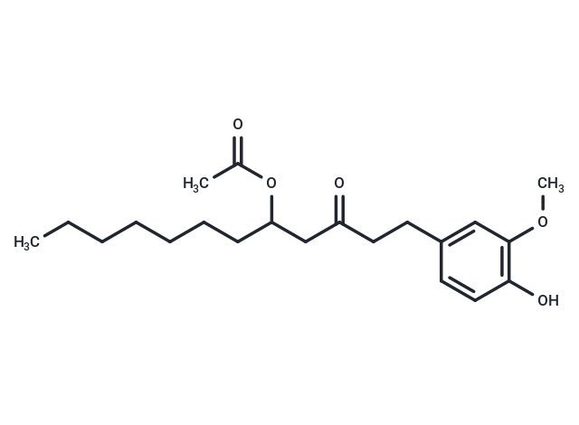 1-(4-hydroxy-3-methoxyphenyl)-3-oxododecan-5-yl acetate
