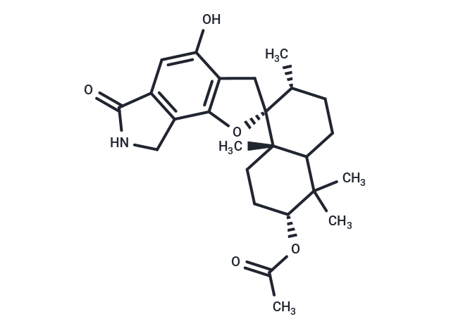 (2R,2'R,6'R,8'aS)-4-hydroxy-2',5',5',8'a-tetramethyl-6-oxo-3,3',4',4'a,5',6,6',7,7',8,8',8'a-dodecahydro-2'H-spiro[furo[2,3-e]isoindole-2,1'-naphthalen]-6'-yl acetate